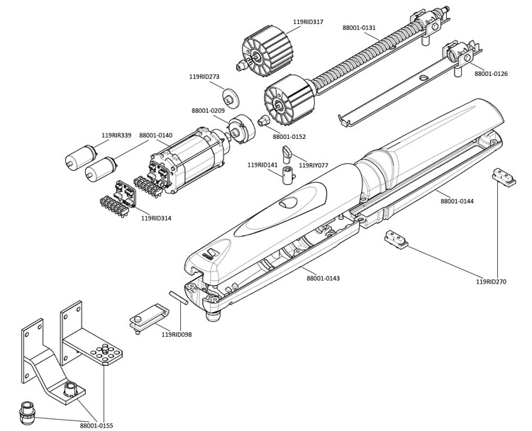Запчасти для привода CAME AX302304