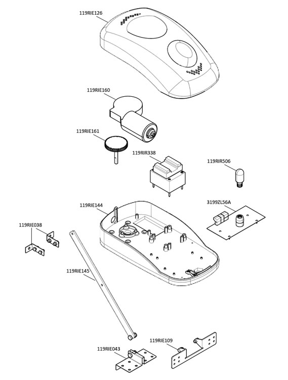 Запчасти для привода CAME V700E Запчасти для привода CAME V700E