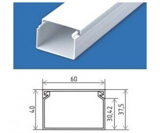 Кабель-канал 60х40 фото