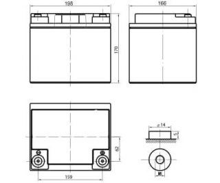 DELTA DTM 1240 L аккумулятор фото
