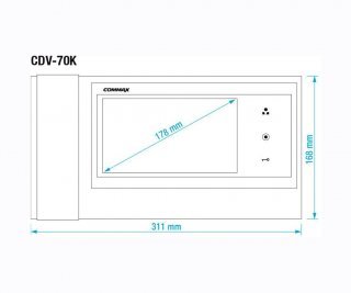 Commax CDV-70K синий фото
