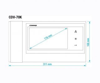 Commax CDV-70K/XL белый фото