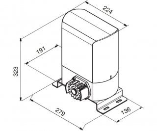 DoorHan SL-800KIT (Рейка AN-Motors ROA8) фото