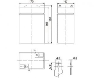 DELTA HR 6-4.5 аккумулятор фото